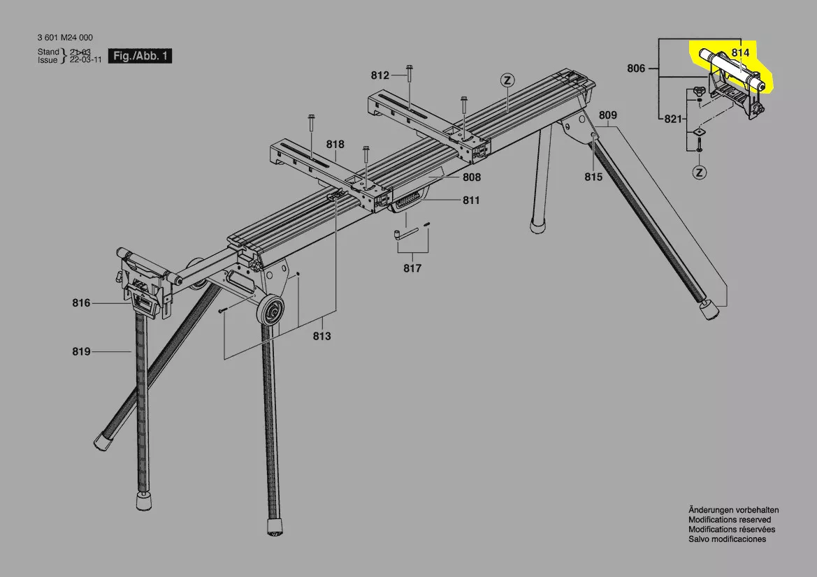 Rouleau réf. 1 609 B01 861 BOSCH